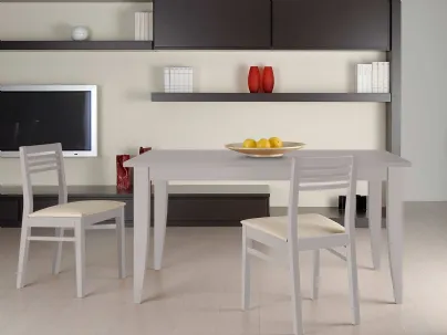 Tavolo rettangolare in legno laccato opaco Paris di Fratelli Elli