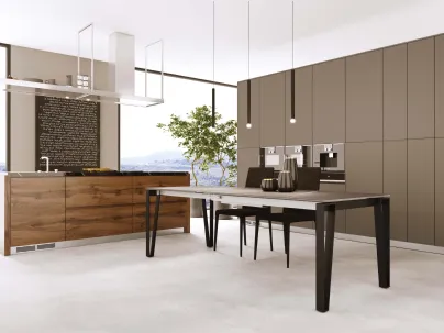 Tavolo T1530 Win 160 in vetroceramica di Zamagna