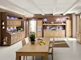 Cucina classica lineare in legno di rovere Duchessa di Ar-Tre