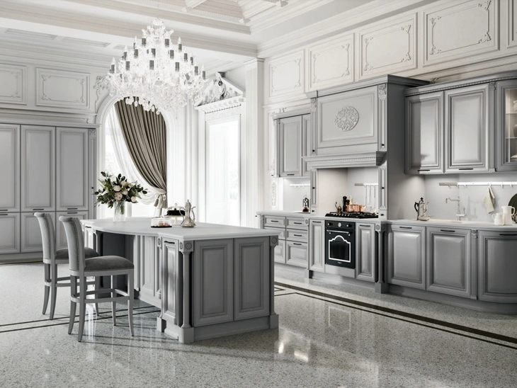 Cucina Classica con isola Ginevra 05 di Ar-Tre