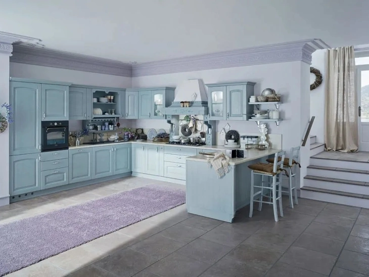 Cucina Classica con penisola Barchessa 01 di Ar-Tre