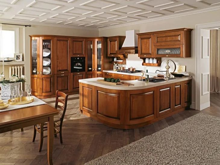 Cucina Classica con penisola Castellana 01 di Ar-Tre