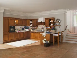 Cucina Classica angolare in legno di ciliegio Contessa di Ar-Tre