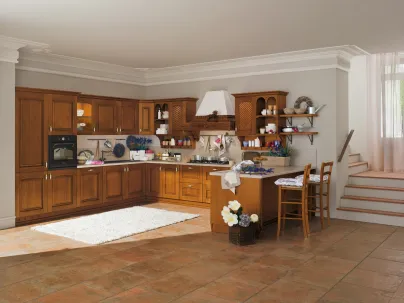 Cucina Classica angolare in legno di ciliegio Contessa di Ar-Tre