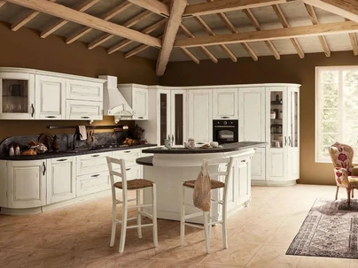 Cucina Classica con isola I Masselli 05 di Ar-Tre