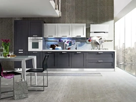 Cucina Classica lineare in legno laccato Signoressa 03 di Ar-Tre