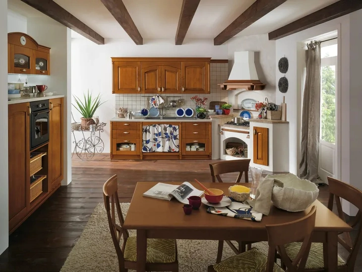 Cucina angolare in Muratura Signoressa 04 di Ar-Tre