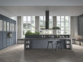 Cucina Moderna in legno laccato con isola Infinity 01 di Ar-Tre