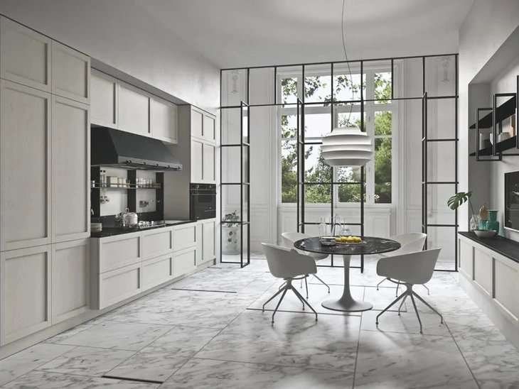 Cucina Moderna lineare in legno laccato Infinity 03 di Ar-Tre