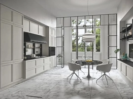 Cucina Moderna lineare in legno laccato Infinity 03 di Ar-Tre