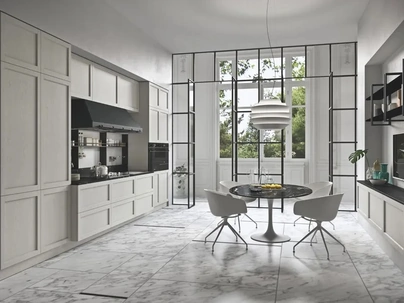 Cucina Moderna lineare in legno laccato Infinity 03 di Ar-Tre