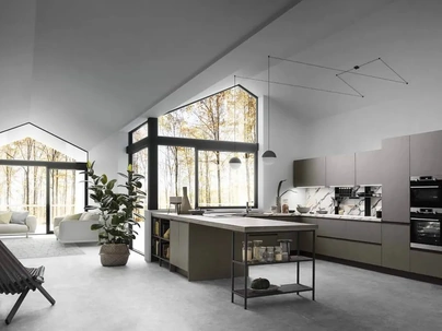 Cucina Moderna con penisola Sky 04 di Ar-Tre