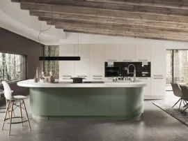 Cucina Moderna ad isola in laccato opaco Berlino di Ar-Tre