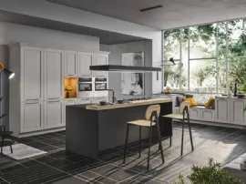 Cucina Moderna con isola in legno laccato Cloe 04 di Ar-Tre