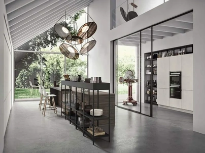 Cucina Moderna con isola Fly Evo Flo Evo 01 di Ar-Tre