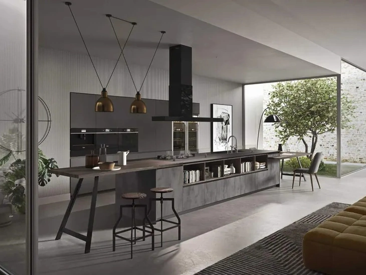 Cucina Moderna con isola Fly Evo Flo Evo 03 di Ar-Tre