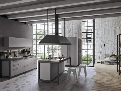 Cucina Moderna con isola Fly Evo Flo Evo 06 di Ar-Tre