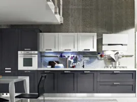 Cucina Moderna lineare in legno laccato opaco Signoressa 03 di Ar-Tre