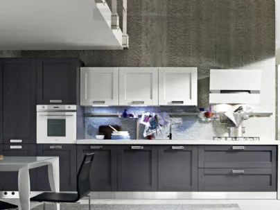 Cucina Moderna lineare in legno laccato opaco Signoressa 03 di Ar-Tre