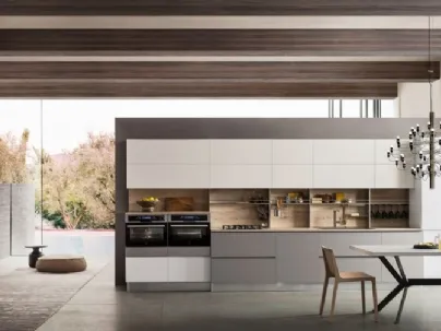 Cucina Moderna lineare in laccato opaco Sky 04 di Ar-Tre