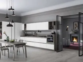 Cucina Moderna lineare in laccato opaco Sky 01 di Ar-Tre