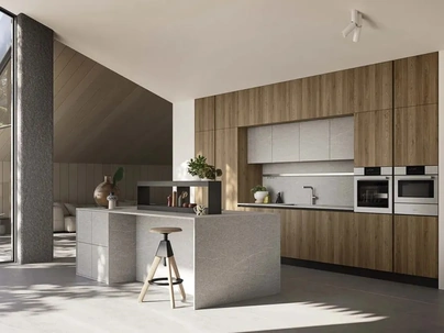 Cucina Moderna con isola Up Design 04 di Ar-Tre