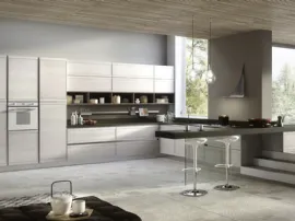 Cucina Moderna angolare con penisola Zoe Design 05 di Ar-Tre